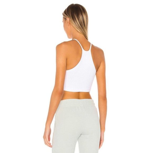 Free People X FP Movement Cropped Run Tank Top White - Picture 3 of 7